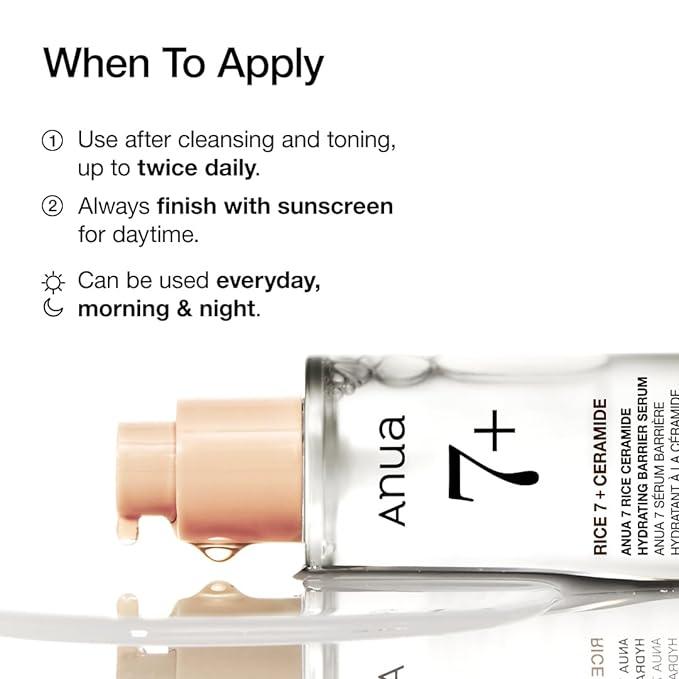 Anua 7 Rice Ceramide Hydrating Barrier Serum