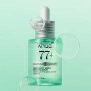 Anua Heartleaf 77% B3 Zinc Soothing Serum, a niacinamide and heartleaf serum that calms and balances skin.