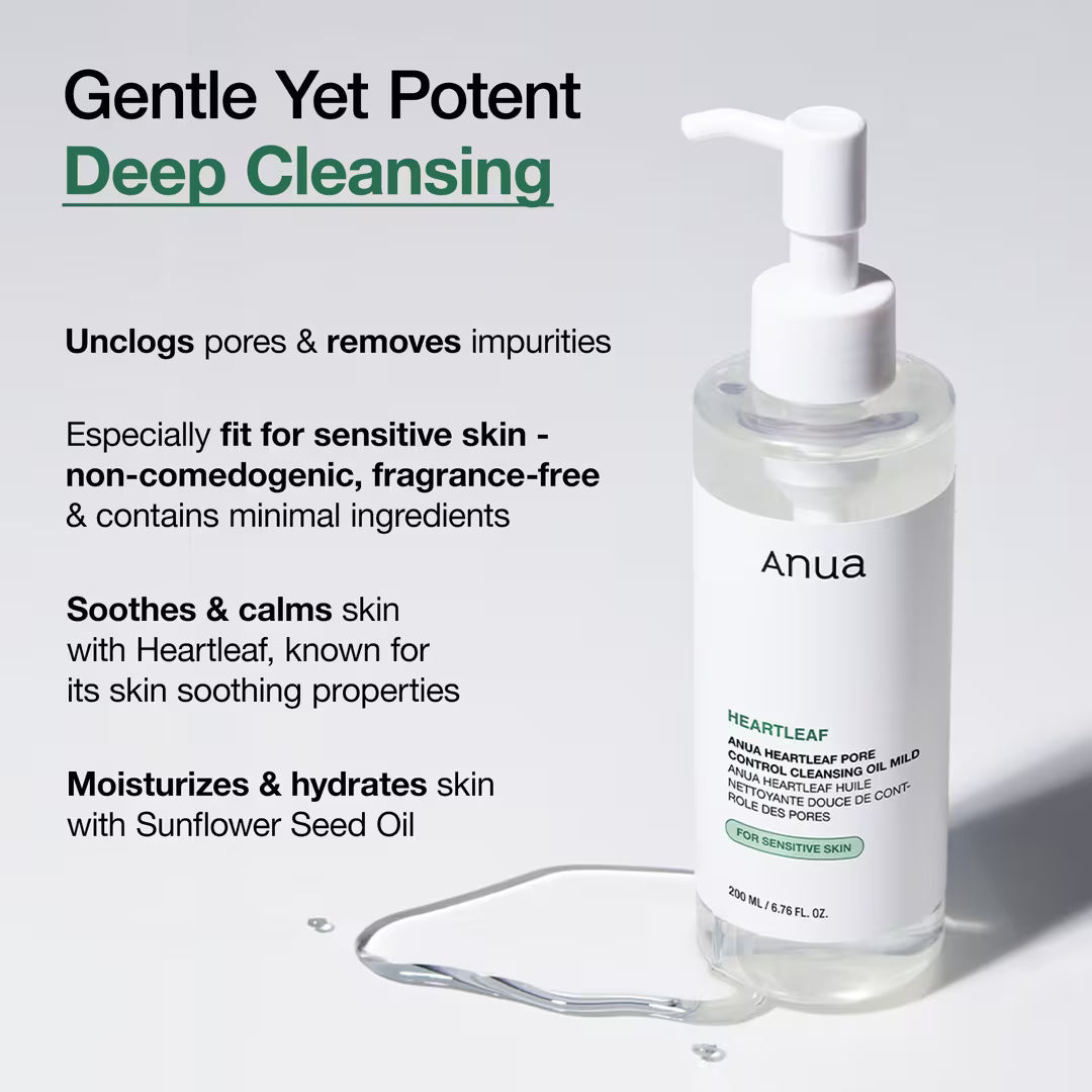 Anua Heartleaf Pore Control Cleansing Oil Mild