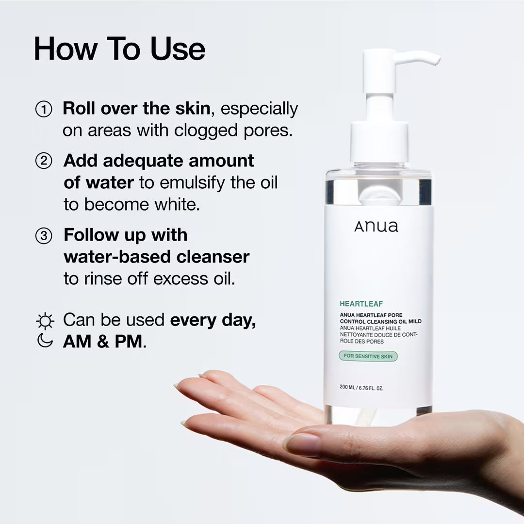 Anua Heartleaf Pore Control Cleansing Oil Mild