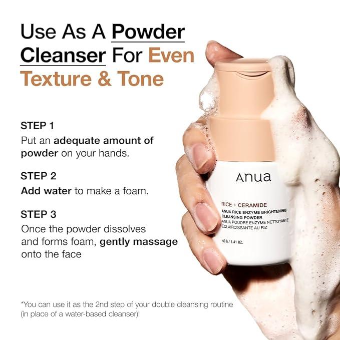 Anua Rice Enzyme Brightening Cleansing Powder