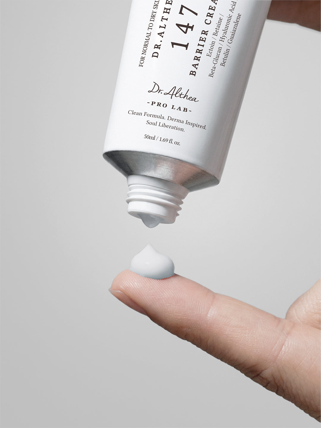 Dr. Althea 147 Barrier Cream, a ceramide and hyaluronic acid moisturizer for dry, sensitive skin.
