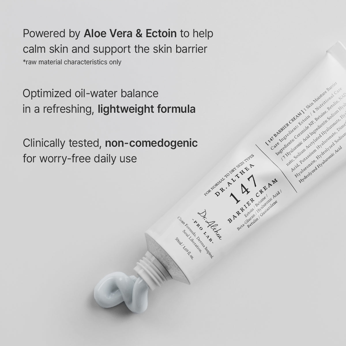 Dr. Althea 147 Barrier Cream, a ceramide and hyaluronic acid moisturizer for dry, sensitive skin.