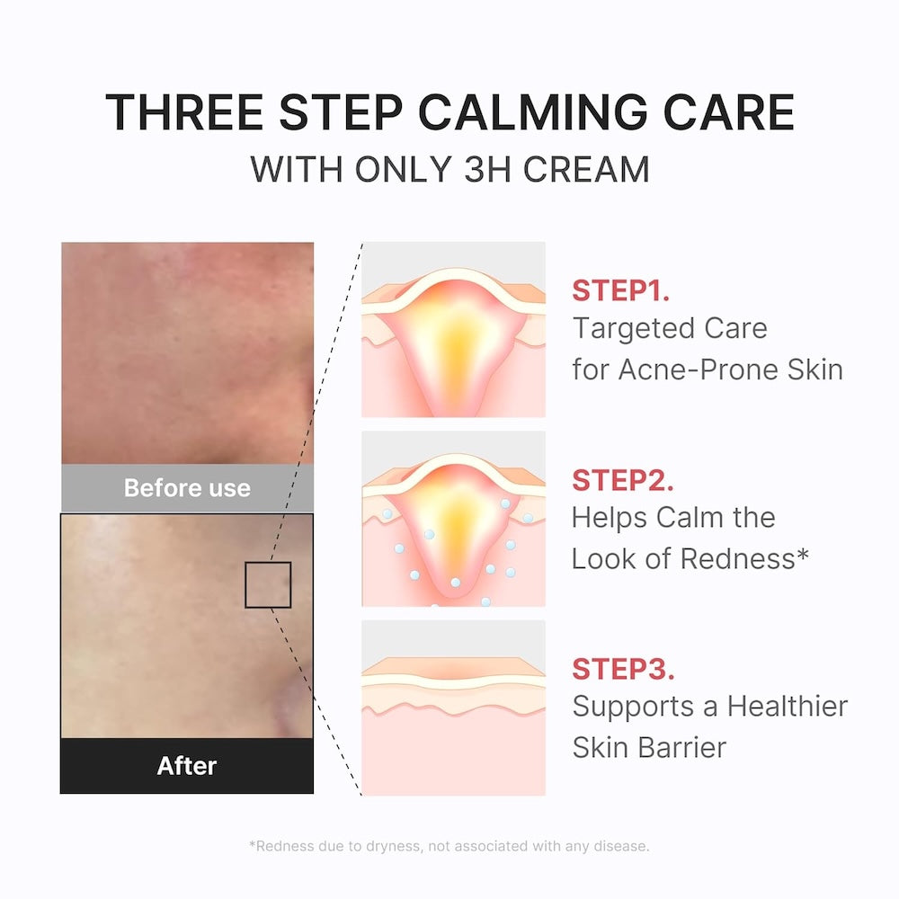 Medicube Hypochlorous 3H Relief Cream, a soothing daily moisturizer that calms and hydrates stressed skin.