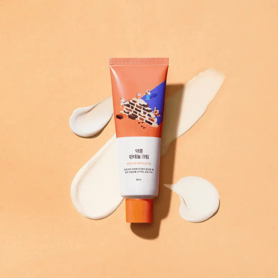 Round Lab Soybean Panthenol Cream, a fragrance-free barrier moisturizer with soybean extract and panthenol.