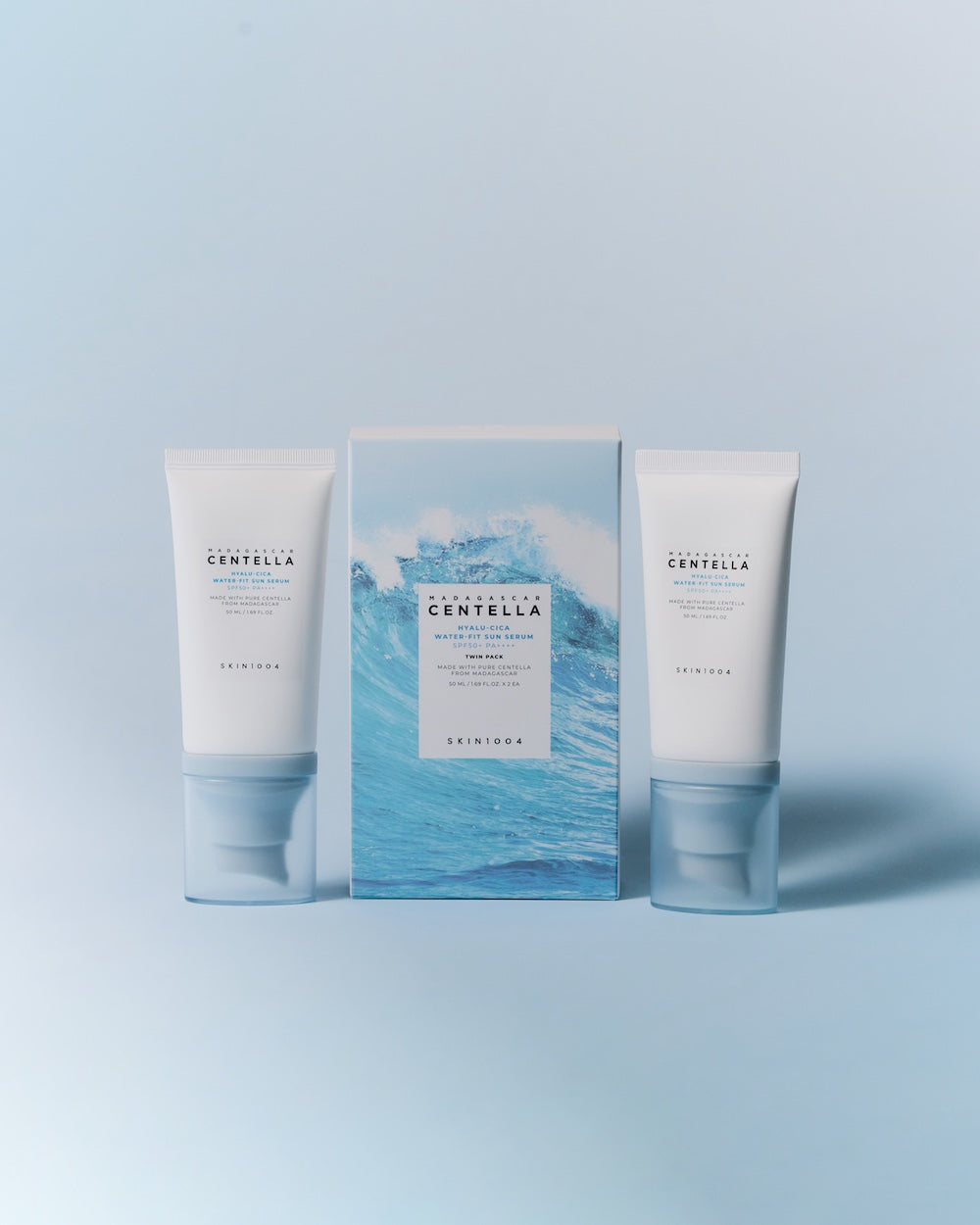 SKIN1004 Madagascar Centella Hyalu-Cica Water-Fit Sun Serum Twin Pack