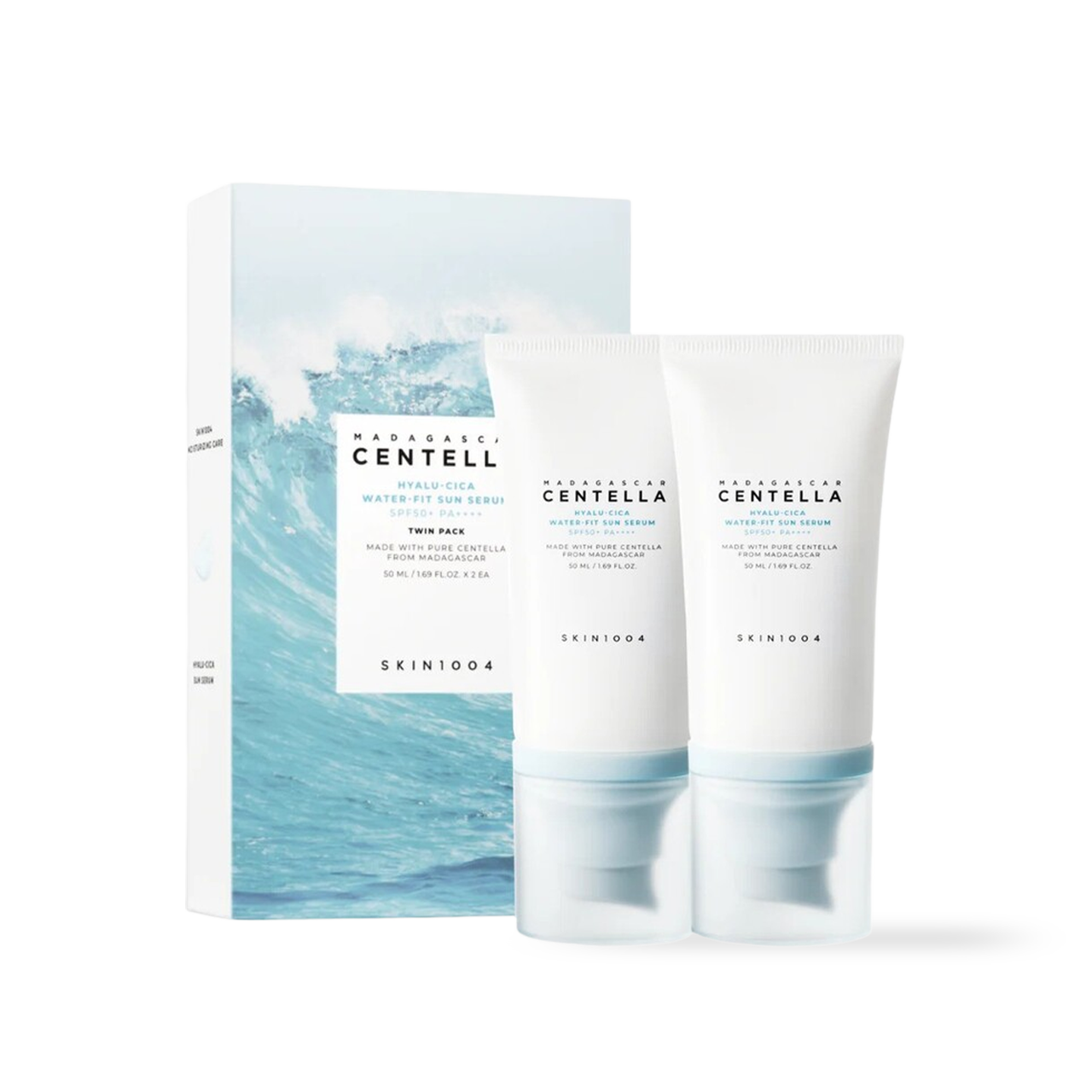 SKIN1004 Madagascar Centella Hyalu-Cica Water-Fit Sun Serum Twin Pack