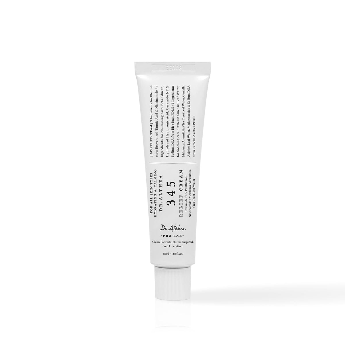 Dr. Althea 345 Relief Cream, a centella and niacinamide moisturizer for post-breakout redness.